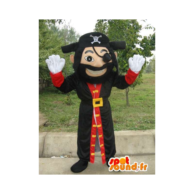 Man Mascot Piraat - Jack de piraat kostuum met toebehoren - MASFR00154 - man Mascottes