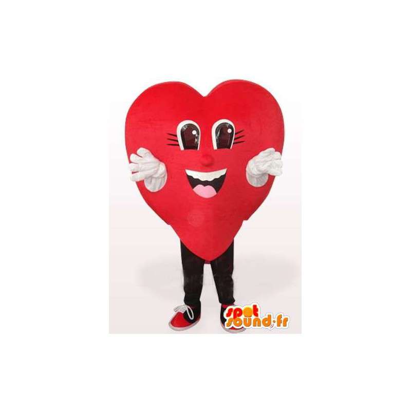 Maskot rødt hjerte - Forskjellige størrelser og rask forsendelse - MASFR00140 - Ikke-klassifiserte Mascots