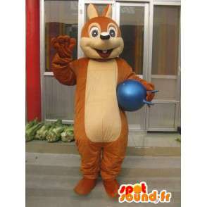 Mascot esquilo marrom clássico - transporte rápido - MASFR00200 - mascotes Squirrel