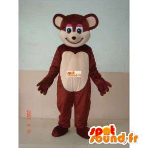 Mascotte liten brun bamse - bear suit underholdning - MASFR00235 - bjørn Mascot