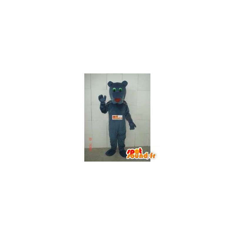 Tiger Mascot klassinen ruskea harmaa - Kangas Panther Pehmo - MASFR00286 - Tiger Maskotteja