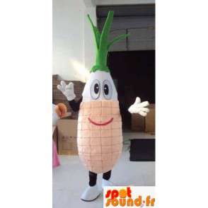 Vegetable Mascot - Turnip - Ideaal voor het bevorderen van een tuinder! - MASFR00450 - Vegetable Mascot