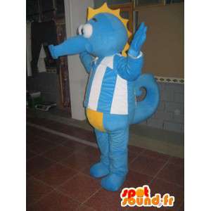 Hippocampus mascot - Costume marine animal - Disguise blue - MASFR00524 - Mascots of the ocean