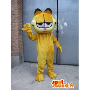 Mascot famoso gato - Garfield - amarelo traje de noite  - MASFR00525 - Garfield Mascotes