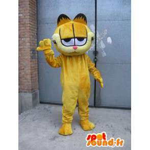 Mascot famoso gato - Garfield - amarelo traje de noite  - MASFR00525 - Garfield Mascotes