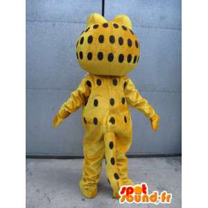 Mascotte beroemde cat - Garfield - geel kostuum avond  - MASFR00525 - Garfield Mascottes