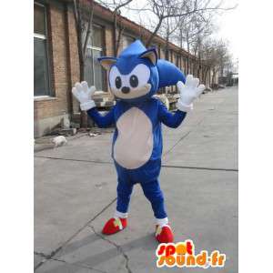 Mascot SONIC - jogos de vídeo do traje SEGA - ouriço azul - MASFR00526 - Celebridades Mascotes