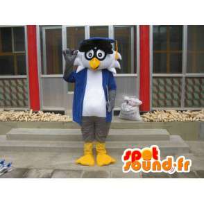 Professor Linux maskot - Bird med tilbehør - Rask levering  - MASFR00421 - Mascot fugler