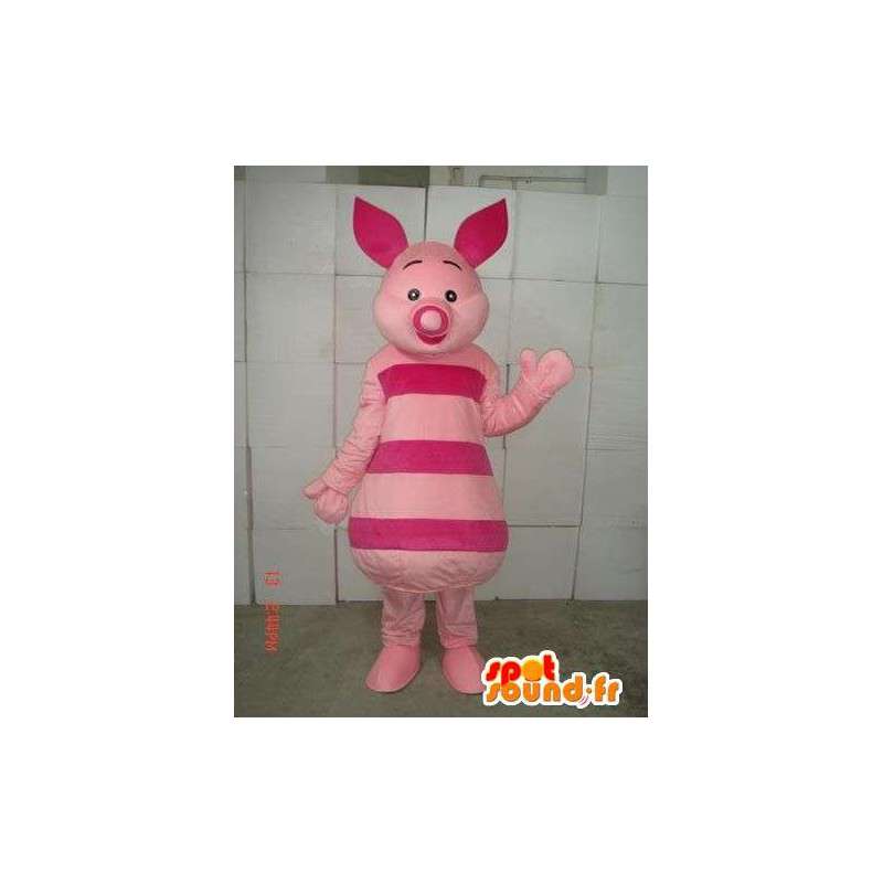 Ferkel-Maskottchen - Rosa Schwein - Freund von Winnie the Pooh - MASFR00537 - Maskottchen Winnie der Puuh