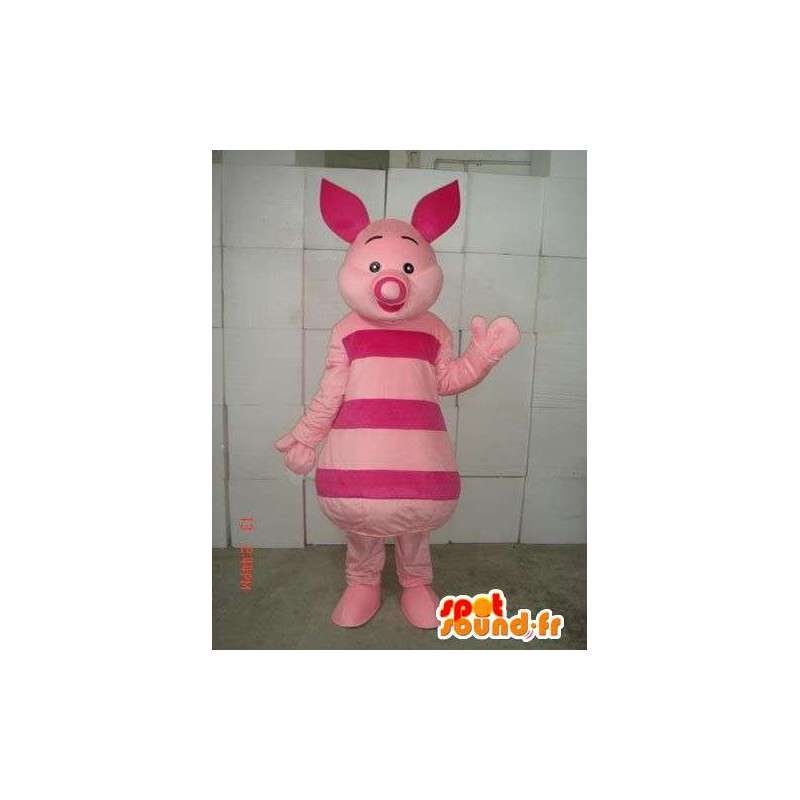 Mascot Leitão - pink Pig - amigo de Winnie the Pooh - MASFR00537 - mascotes Pooh