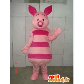 Mascot Leitão - pink Pig - amigo de Winnie the Pooh - MASFR00537 - mascotes Pooh