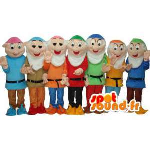 Sleeper Mascot - Snow White Costume and the 7 Dwarfs -