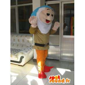 Mascot enano feliz - Traje de Blancanieves y los 7 enanitos - MASFR00539 - Enanos mascotas siete