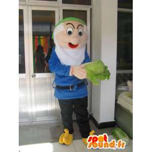 Mascot Dwarf Sneezy - Sneeuwwitje Kostuum en de 7 Dwergen - MASFR00541 - Mascottes september dwergen