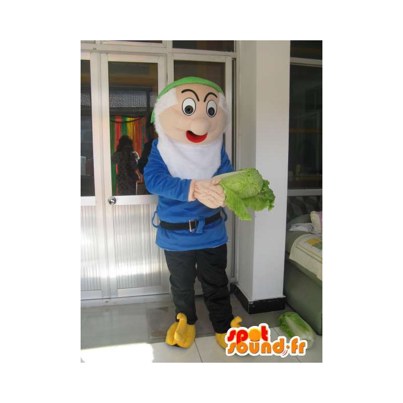 Mascot Dwarf Sneezy - Snow White Costume og 7 dvergene - MASFR00541 - Maskoter september dverger