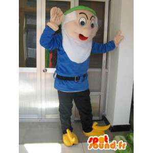 Mascot Dwarf Sneezy - Sneeuwwitje Kostuum en de 7 Dwergen - MASFR00541 - Mascottes september dwergen