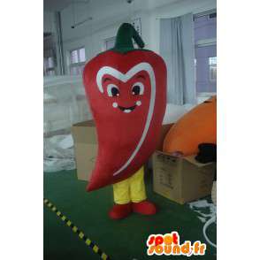 Rød peber maskot - Krydret vegetabilsk kostume - Begivenheder -