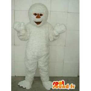 Mascot Yeti - Huisdier & Snow cave - wit kostuum - MASFR00219 - uitgestorven dieren Mascottes