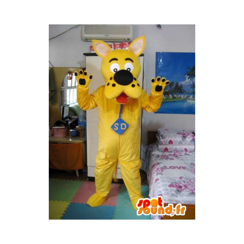Mascot Scooby Doo - Yellow Malli - Etsivä koira Costume - MASFR00543 - koira Maskotteja