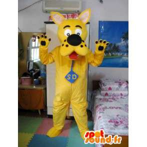 Mascot Scooby Doo - Yellow Malli - Etsivä koira Costume - MASFR00543 - koira Maskotteja