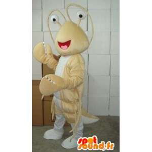 Lobster Mascot Bege - mar Costume Thalassa - Peixe - MASFR00565 - mascotes Lobster