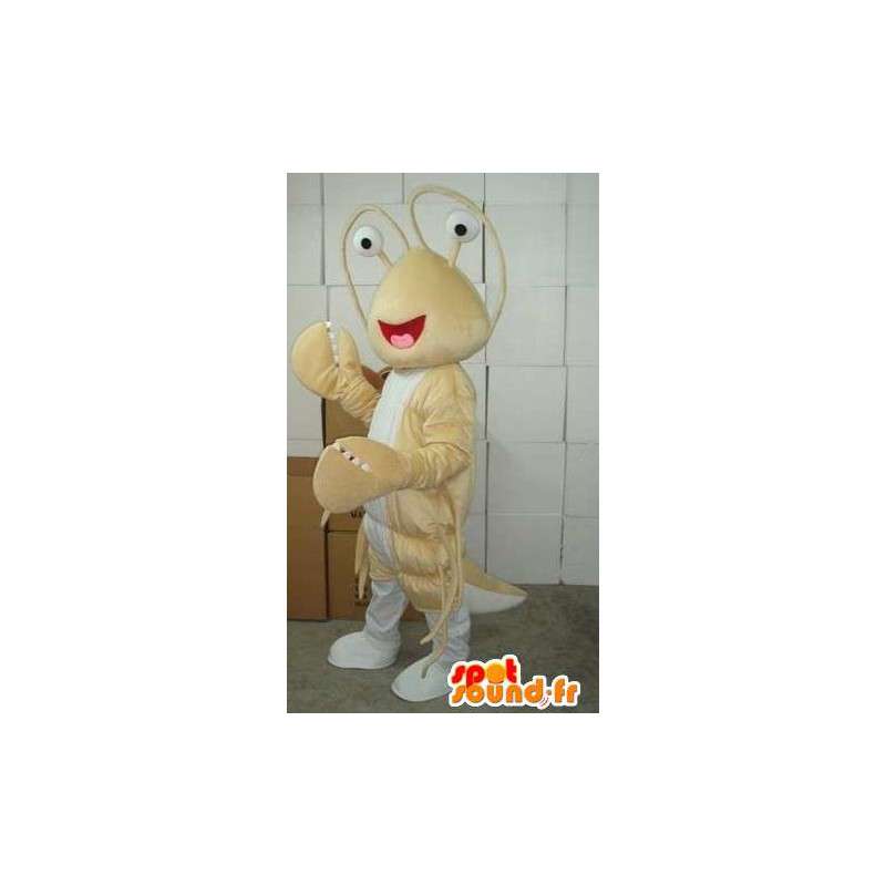 Mascot Beige Hummer - Marine thalassa kostume - Fisk -