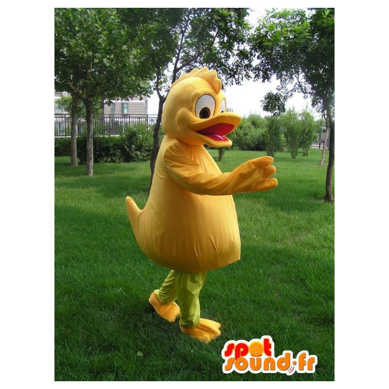 Duck maskota Orange - kvalitní kostým maškarní večírek - MASFR00170 - maskot kachny