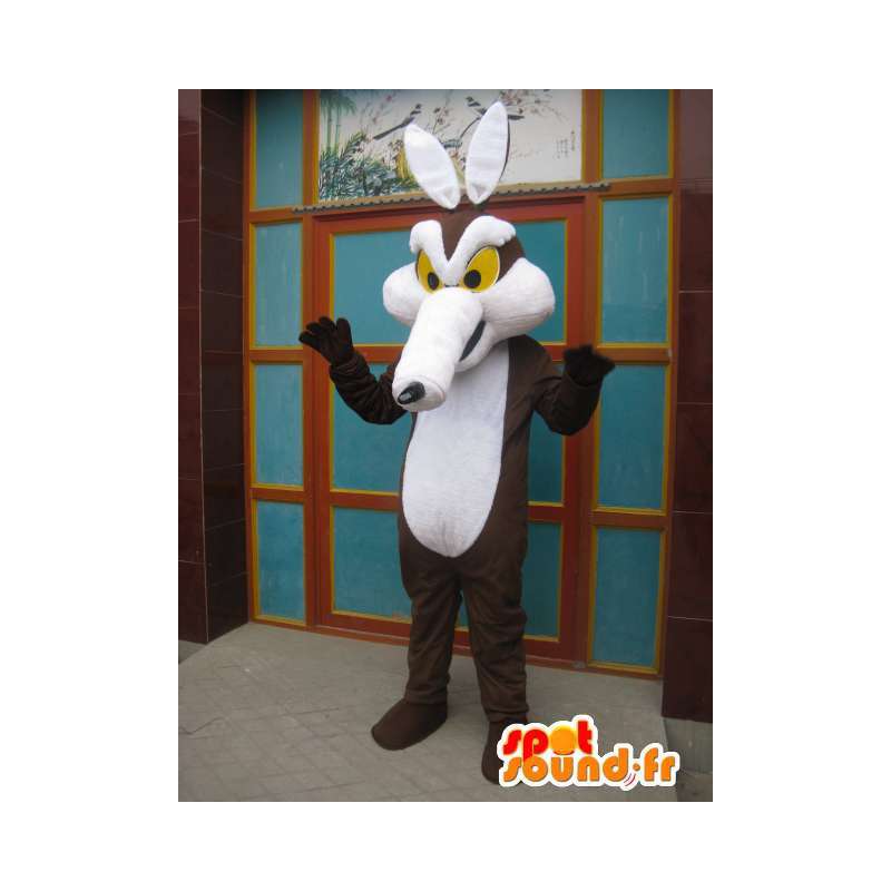 Μασκότ Coyote Road Runner και Coyote - καφέ αλεπού φορεσιά - Fox μασκότ - MASFR00568 - SpotSound.fr