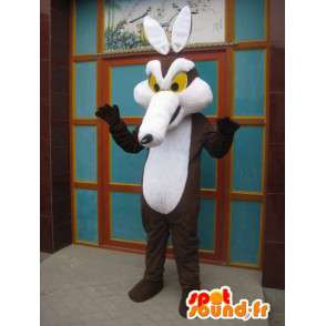 Bip Bip og Coyote Coyote maskot - Brun ræv kostume - Fox maskotter - MASFR00568 - SpotSound.fr