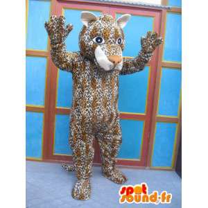 Mascotte de panthère rayée - Costume de félin - Déguisement savane - MASFR00575 - Mascottes Tigre