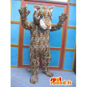 Panther Mascot rayado - Traje del gato - Disfraces Savannah - MASFR00575 - Mascotas de tigre