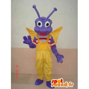 Mascot insecto larva de mariposa - carácter del traje festivo - MASFR00583 - Mascotas mariposa