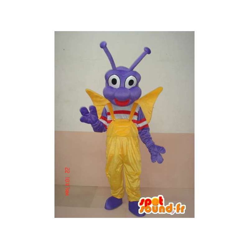 Mascot sommerfugl larve insekt - Costume festlig karakter - MASFR00583 - Maskoter Butterfly