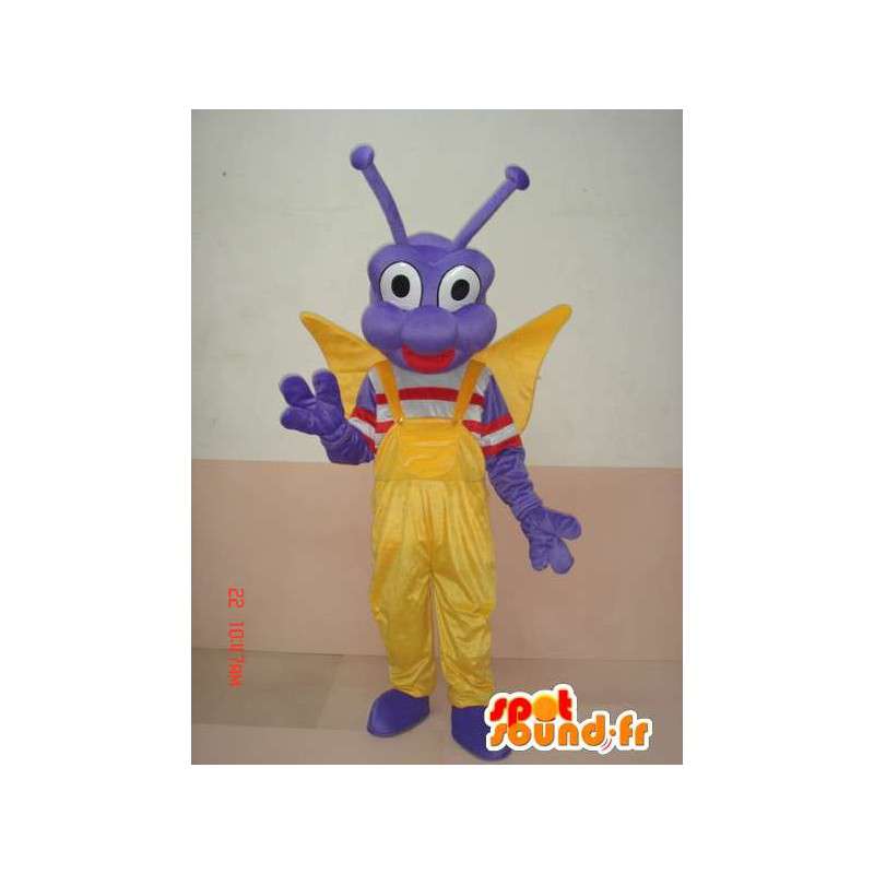 Mascot vlinderlarve insect - Costume feestelijke karakter - MASFR00583 - mascottes Butterfly
