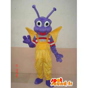 Mascot insecto larva de mariposa - carácter del traje festivo - MASFR00583 - Mascotas mariposa