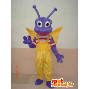 Mascot larva da borboleta do inseto - caráter festivo Costume - MASFR00583 - borboleta mascotes