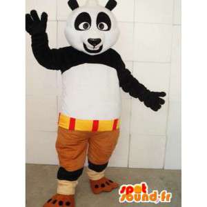 Kungfu Panda Mascot - kuuluisa panda puku lisävarusteilla - MASFR0099 - Mascotte de pandas