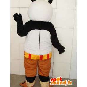 KungFu Panda Mascot - slavný panda kostým s příslušenstvím - MASFR0099 - Mascotte de pandas