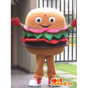 Mascot Hamburger - Restaurantes y comida rápida - Segundo modelo - MASFR00594 - Mascotas de comida rápida