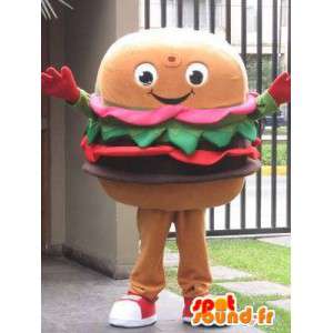 Mascotte Hamburger - Restaurants ou fast food - Second modèle - MASFR00594 - Mascottes Fast-Food