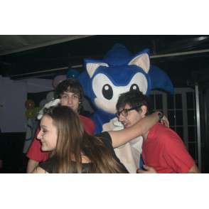 Mascot SONIC - jogos de vídeo do traje SEGA - ouriço azul - MASFR00526 - Celebridades Mascotes