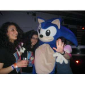 Mascot SONIC - jogos de vídeo do traje SEGA - ouriço azul - MASFR00526 - Celebridades Mascotes