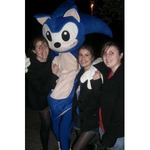 Mascotte SONIC - Costume jeux vidéo SEGA - Hérisson bleu - MASFR00526 - Mascottes Personnages célèbres