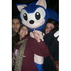SONIC Maskottchen - SEGA Videospiele-Kostüm - Blau Hedgehog - MASFR00526 - Maskottchen berühmte Persönlichkeiten