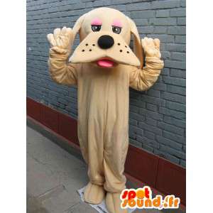 Mascotte chien beige classique - Déguisement - Envoi express - MASFR00296 - Mascottes de chien