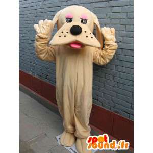 クラシックベージュの犬のマスコット-変装-速達-MASFR00296-犬のマスコット
