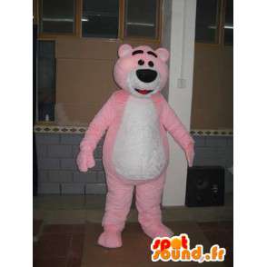 Maskot světle růžová pivař - Teddy Bear - Animal Costume  - MASFR00598 - Bear Mascot