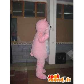 Maskot světle růžová pivař - Teddy Bear - Animal Costume  - Maskot medvěda - MASFR00598 - SpotSound.fr