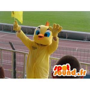 Kockmaskot - Yellow Canary - Cartoon Tweety och GrosMinet -