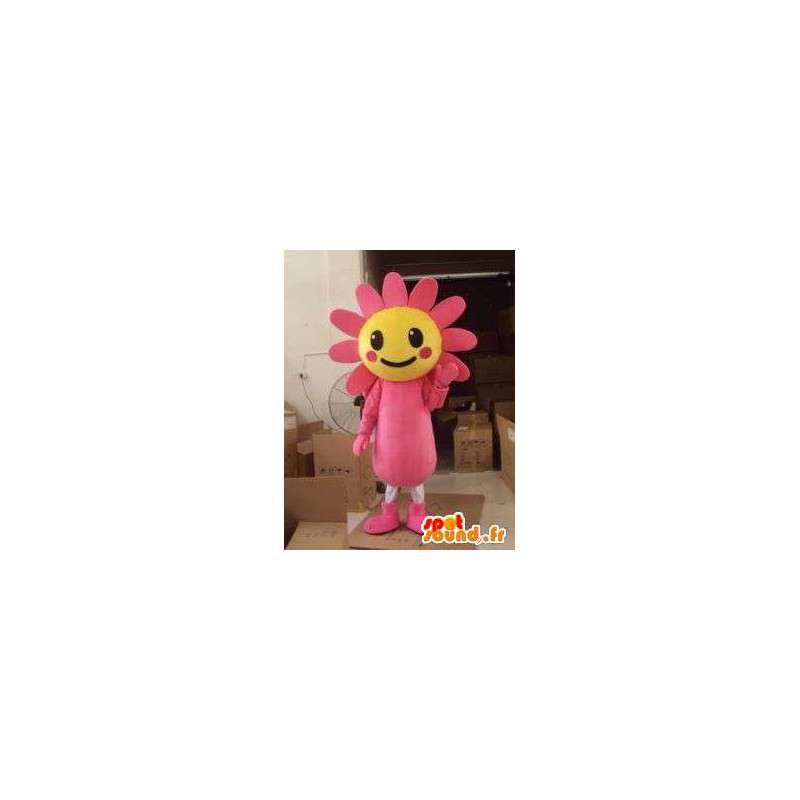 Mascotte fleur rose de soleil des bois - Costume plante tournesol - MASFR00605 - Mascottes de plantes